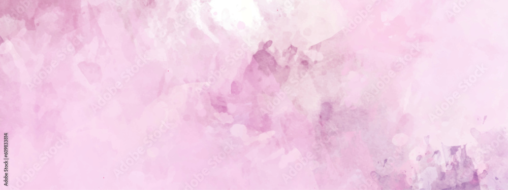 Abstract pink watercolor background. Colorful pink watercolor background with vintage texture design on white paper background. 