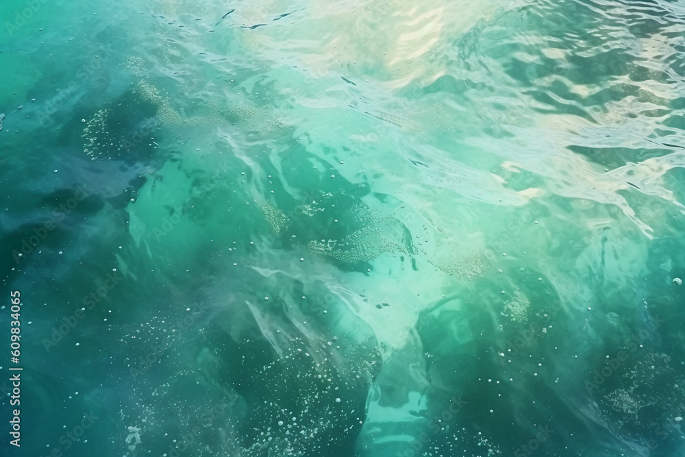 Frosted glass texture, summer seaside, mint color. AI generative Frosted glass texture, summer seaside, mint color. AI generative