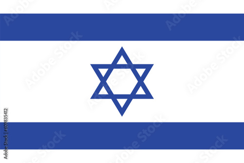Israel Flag. Flag of Israel in design shape 