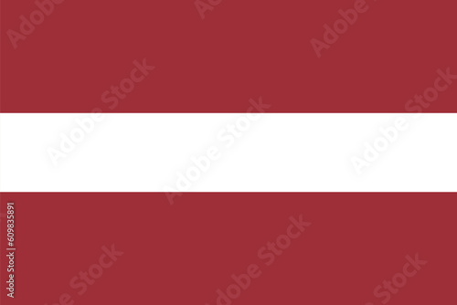 Flag of Latvia. Latvia flag in design shape