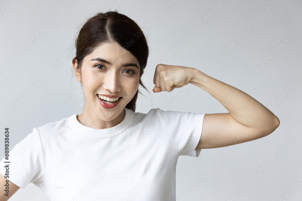 Confident, strong, healthy asian woman Confident, strong, healthy asian woman