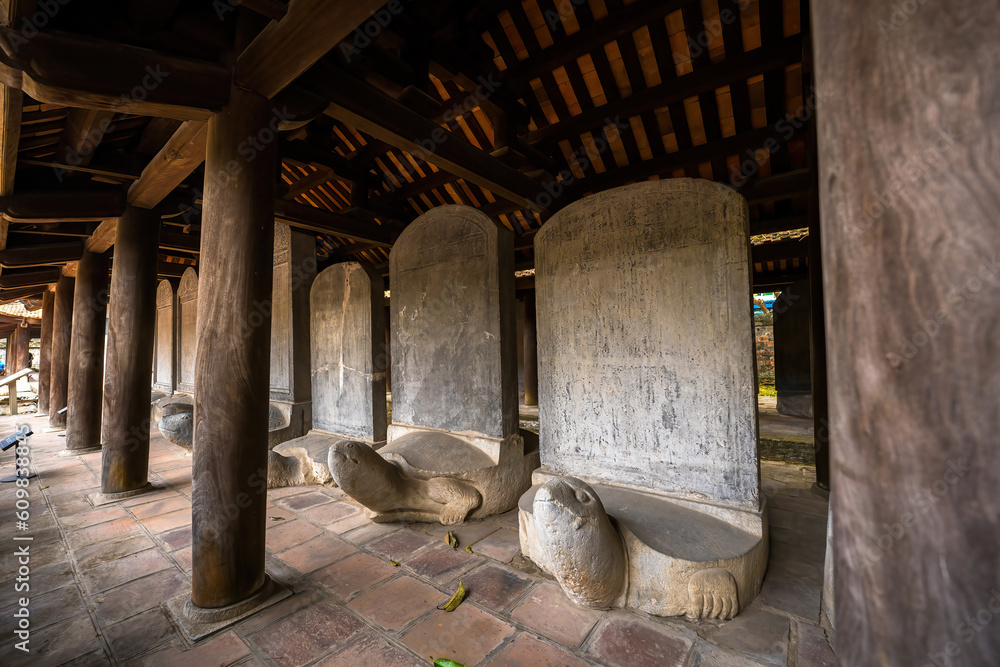 Ha noi,Vietnam - MAR 9 2023 : Temple of Literature also call name Van ...