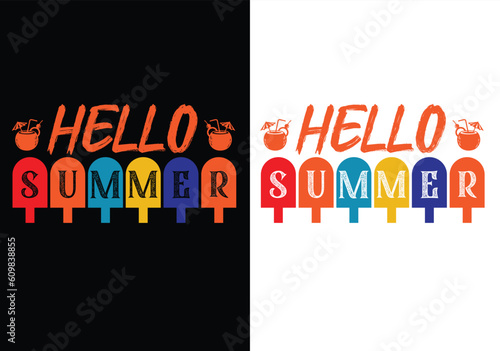 Summer Day T Shirt Design photo