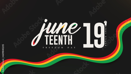 Juneteenth Independence Day June 19. Freedom Day African-American History and heritage. Poster design vector illustration.