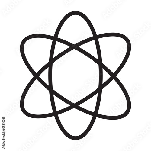 atom icon vector
