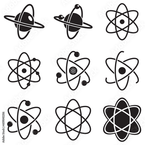 atom icon vector