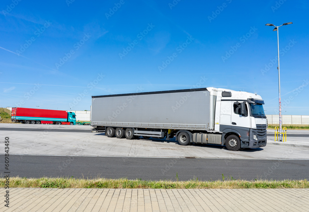 truck on the german highway