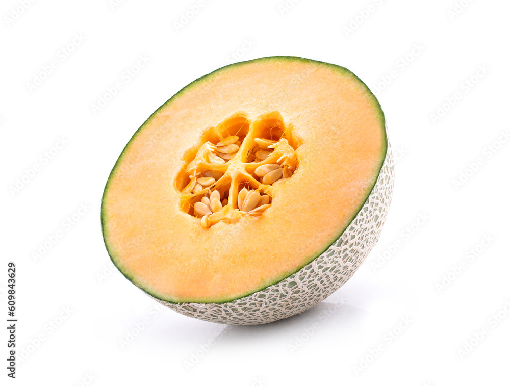 Melon isolated on the white background . Melon isolated on the white background .