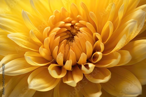 Portrait macro chrysanthemum flower with light exposure AI Generative © Tebha Workspace
