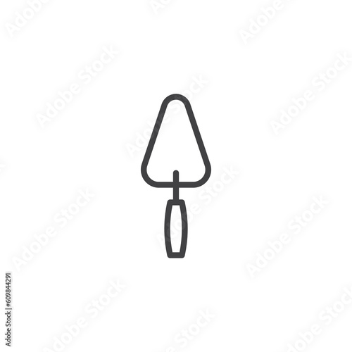 Trowel line icon