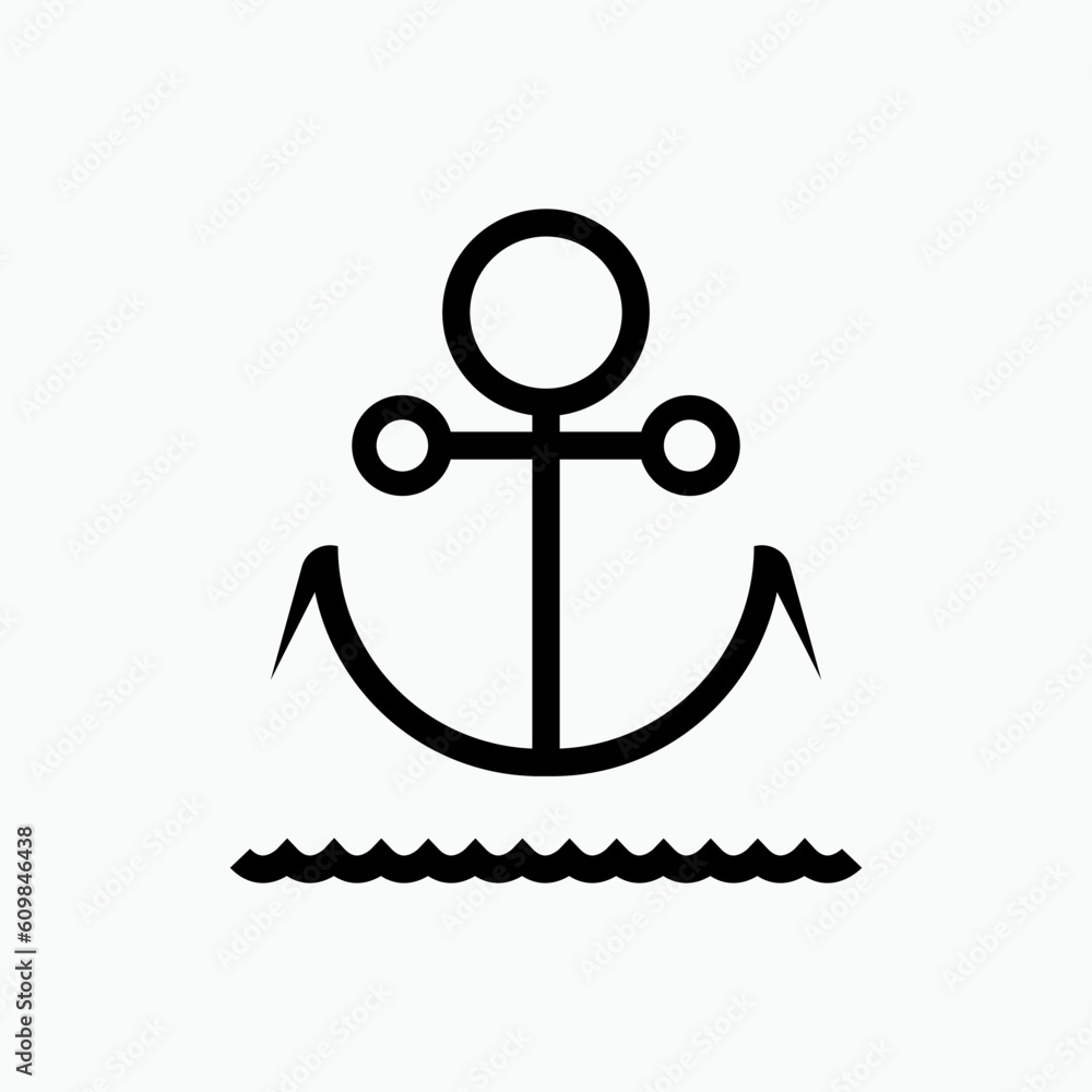 Anchor Icon. Sailor Symbol - Vector Anchor Icon. Sailor Symbol - Vector