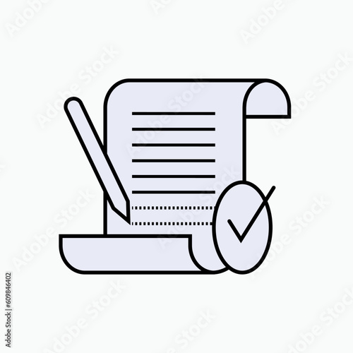 Amendment Icon. Modification, Symbol of Change.    
