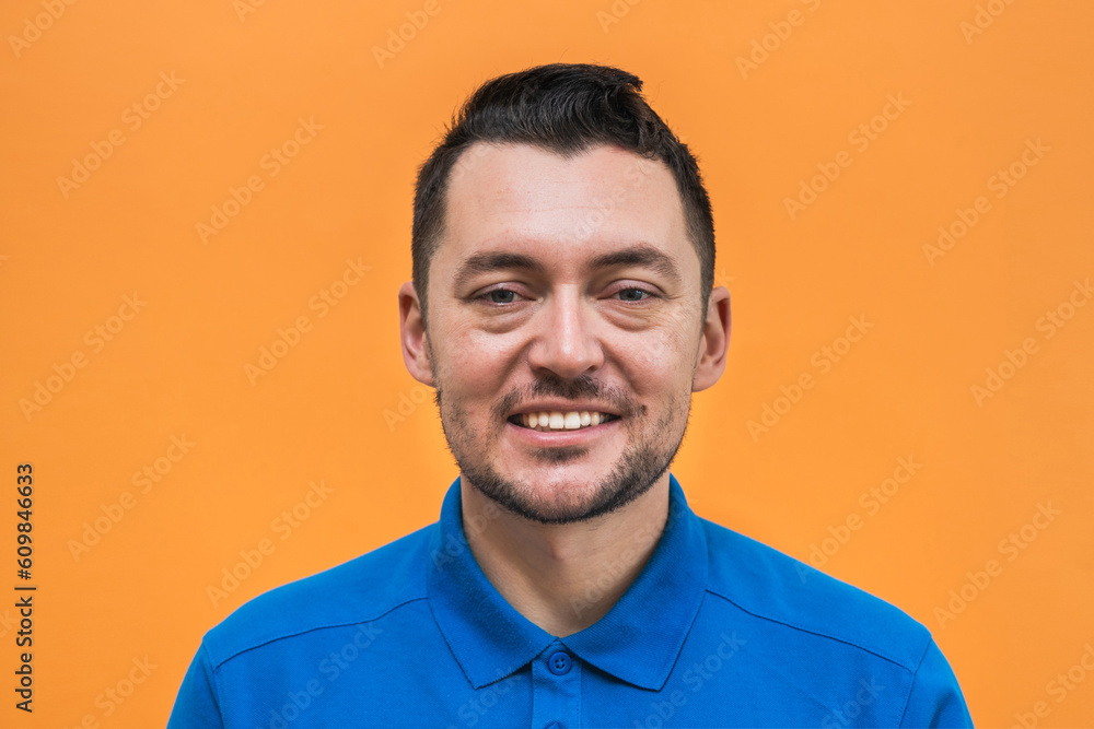 Portrait of the guy. People emotions. Mock up copy space Portrait of the guy. People emotions. Mock up copy space