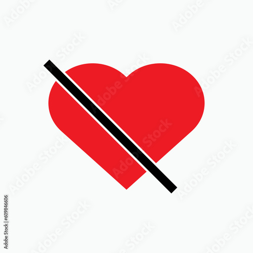 Antipathy Icon. Dislike, Hate Symbol.   