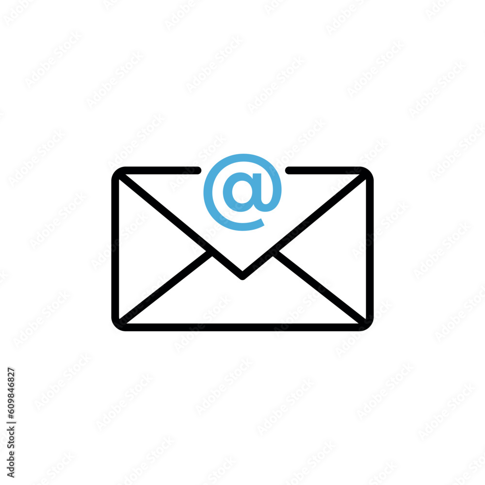 Trendy Envelope Icon Vector Template Trendy Envelope Icon Vector Template