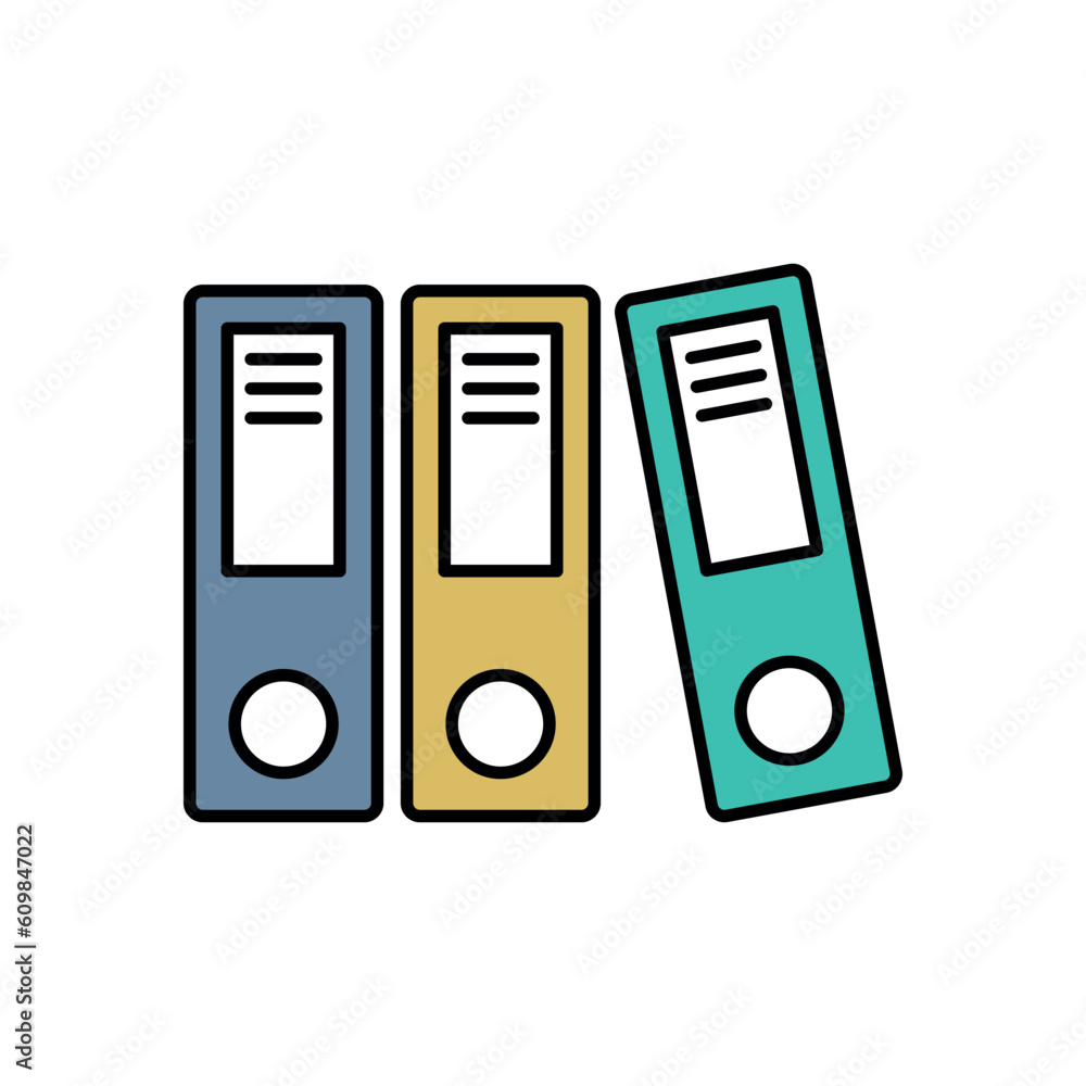 Binder Trendy Icon Vector Logo Template Binder Trendy Icon Vector Logo Template