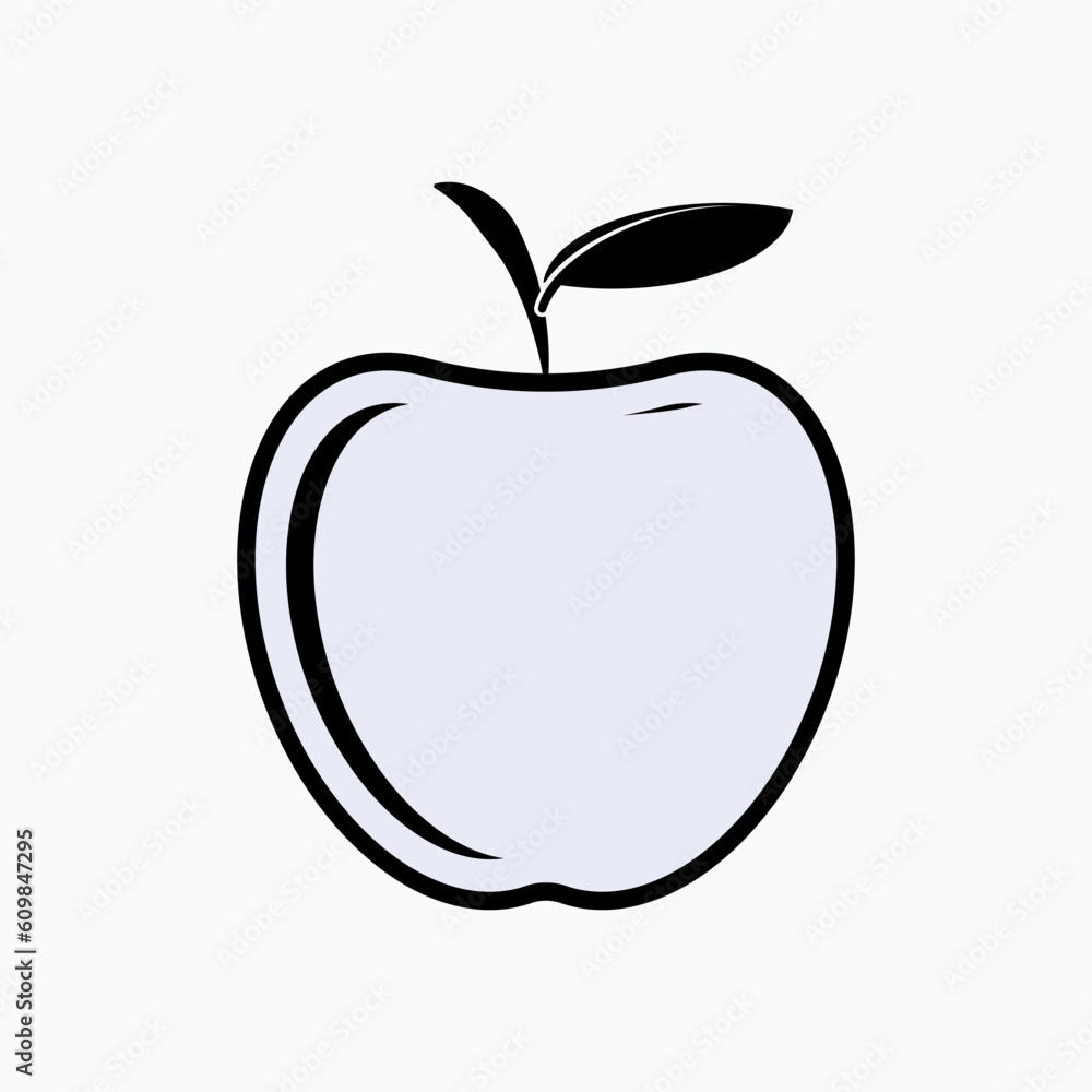Apple Icon. Nutrition Symbol - Vector Apple Icon. Nutrition Symbol - Vector
