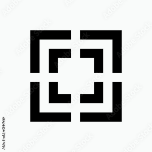 Arrows Spread Icon. Expansion Symbol - Vector. 