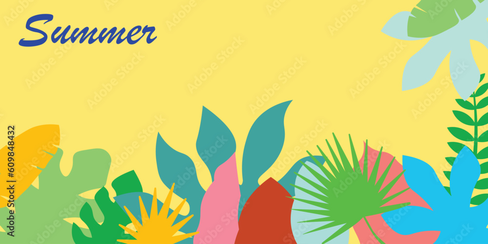 Abstract background design with a summer theme