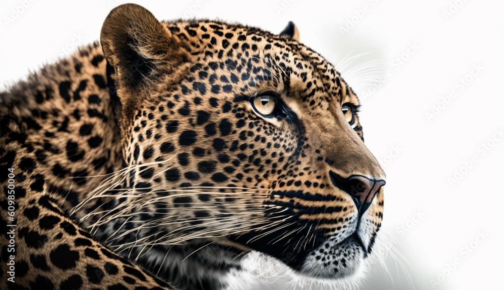 Naklejka premium Leopard portrait generative Ai