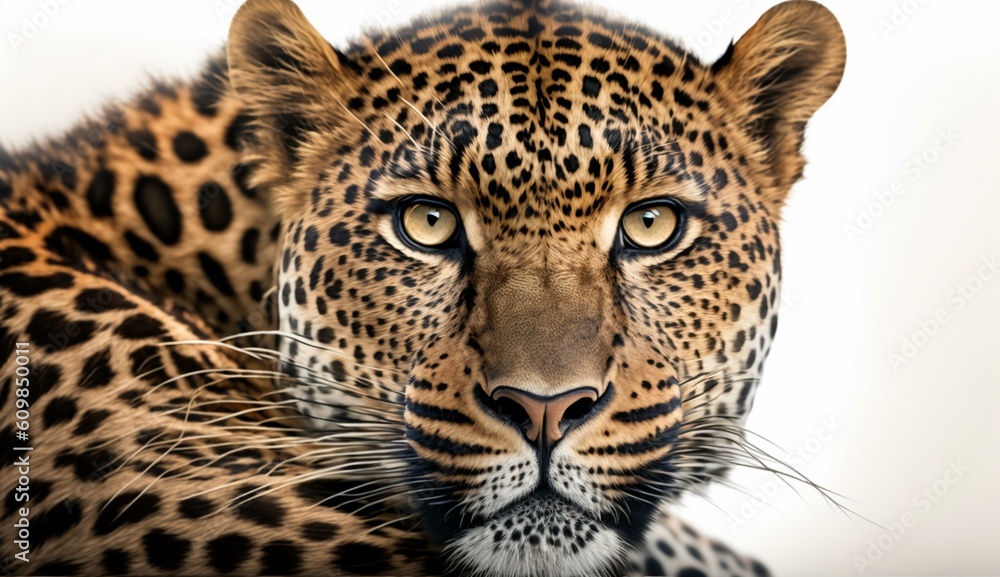 Leopard portrait generative Ai Leopard portrait generative Ai