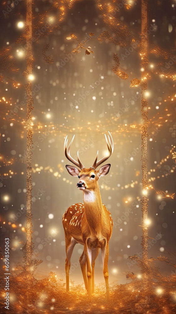 Majestic Deer Grazing in the Wild without Humans in Sight Generative Ai Majestic Deer Grazing in the Wild without Humans in Sight Generative Ai