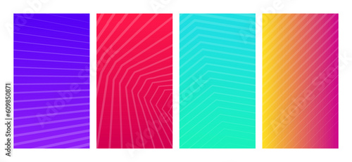 Modern colorful gradient background with lines