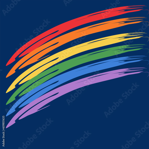 Pride month rainbow background vector 2023060514