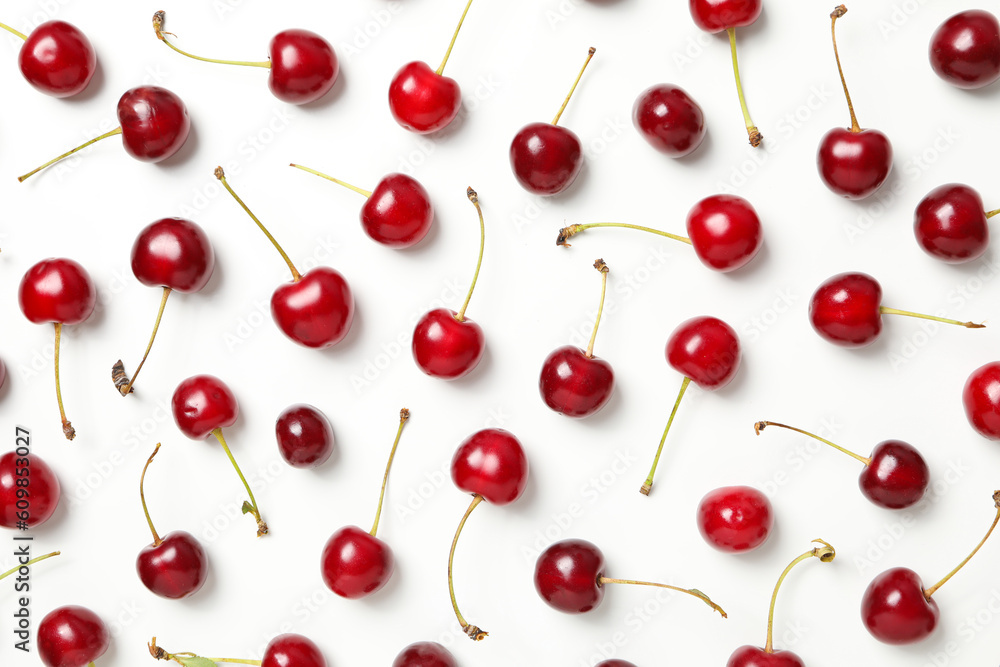 Concept of fresh summer food - delicious cherry Concept of fresh summer food - delicious cherry
