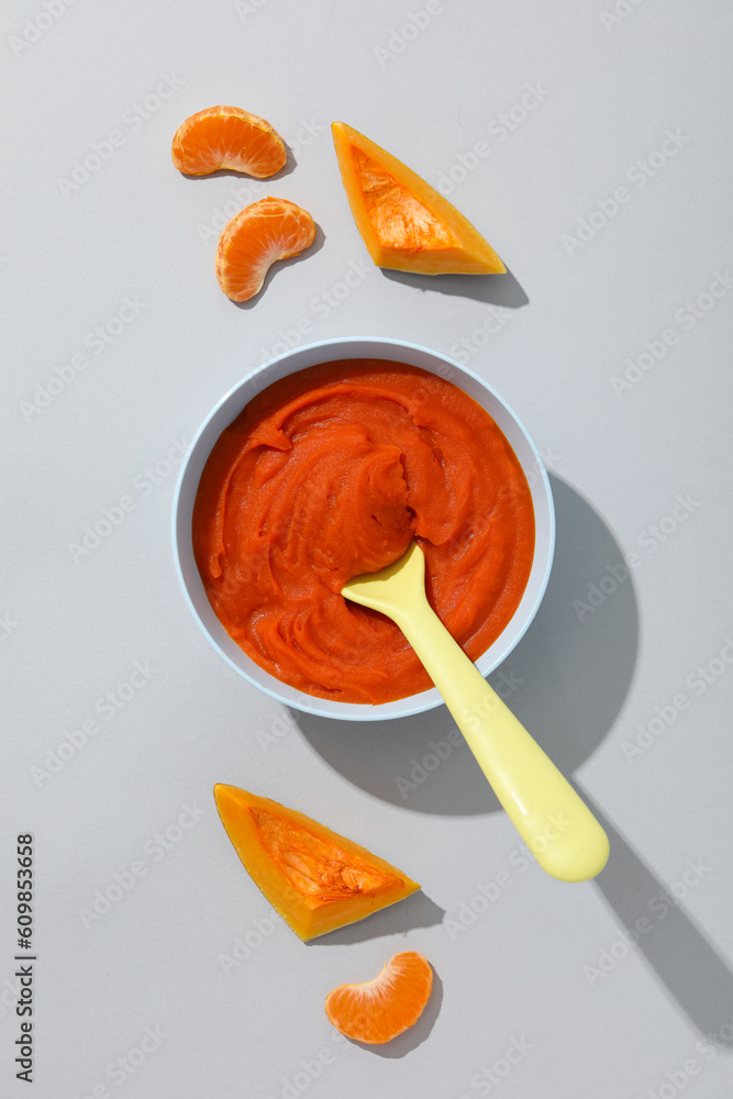 Concept of baby food and baby nutrition Concept of baby food and baby nutrition