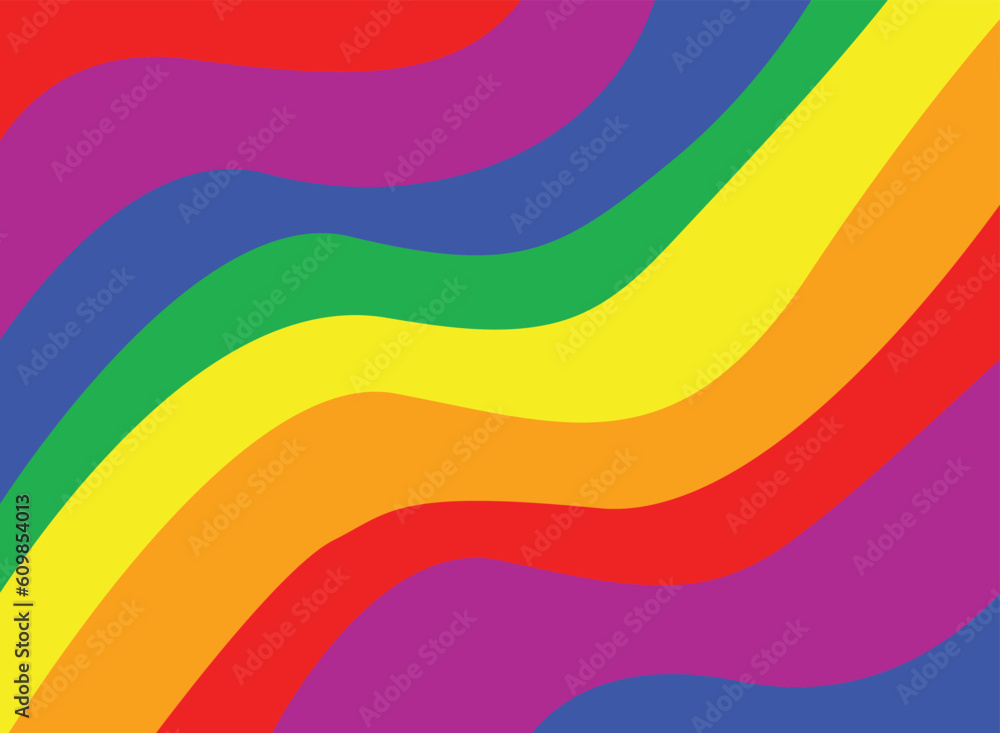 Rainbow background . LGBT flag. Pride.Diversity. Fabric Colorful.