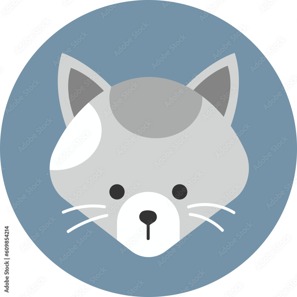 Fototapeta premium Flat Animal Cat