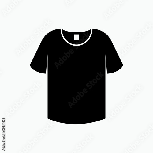 Clothes Icon. Casual Wear, T Shirt Symbol - Vector. 