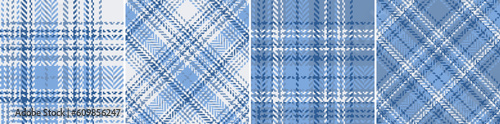 Check plaid set seamless pattern.