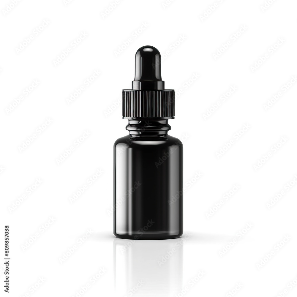 Portrait cosmetic dropper oil isolated on white AI Generative Portrait cosmetic dropper oil isolated on white AI Generative
