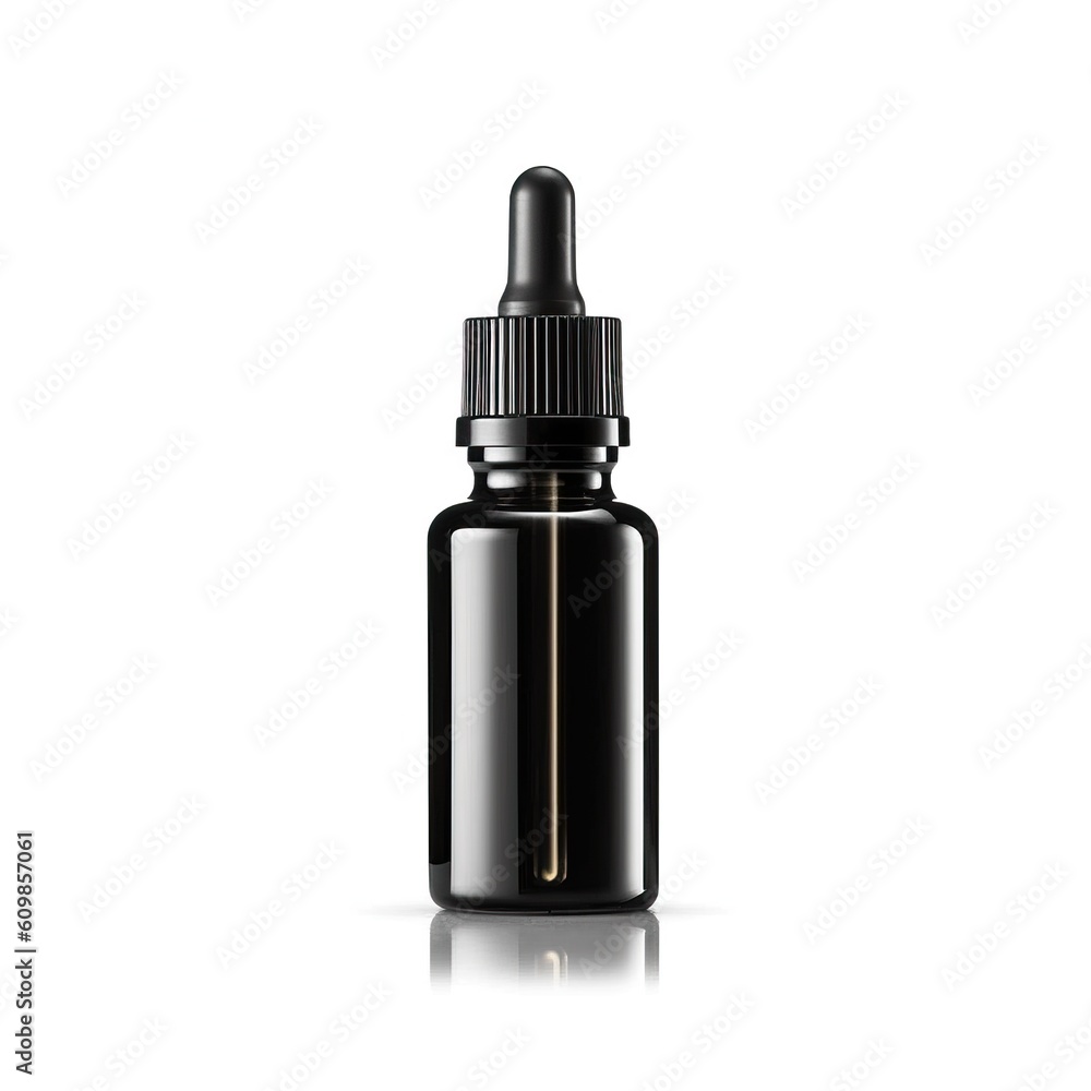 Portrait cosmetic dropper oil isolated on white AI Generative Portrait cosmetic dropper oil isolated on white AI Generative