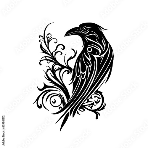 Raven Gothic hand drawn low points.