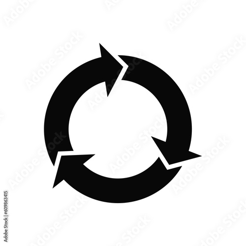 Recycle icon vector design trendy