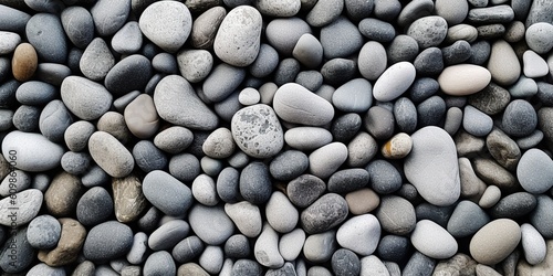 Gray pebbles texture, natural stones background, zen, summer, beach, full frame
