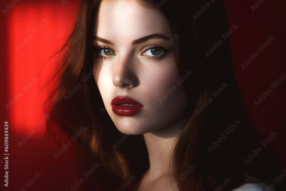 custom made wallpaper toronto digitalWithin her eyes, a universe of stories unfolds, as a young woman's. Ai generated.