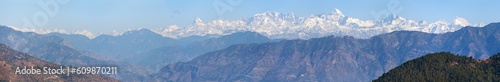 Himalaya, panoramic view of Indian Himalayas