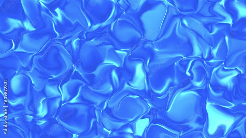 Shiny blue liquid moving smoothly. Abstract 4K loopable motion background. Shiny blue liquid moving smoothly. Abstract 4K loopable motion background.