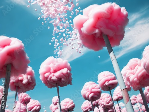 A image of cotton candy world volume nine created with generative ai, ki