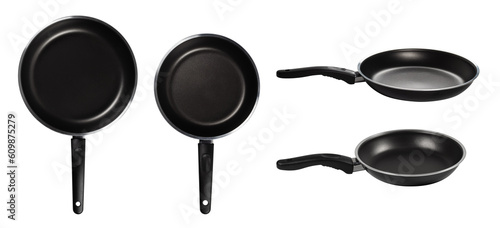 Frying Pan Set isolated on a white background