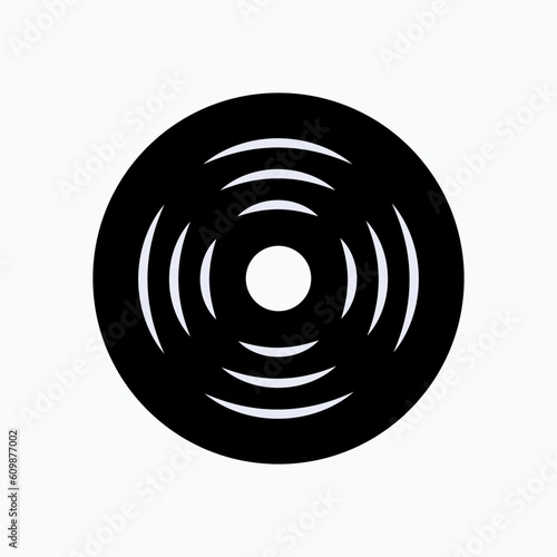 Disc Music Icon. Musical Instruments - Vector.