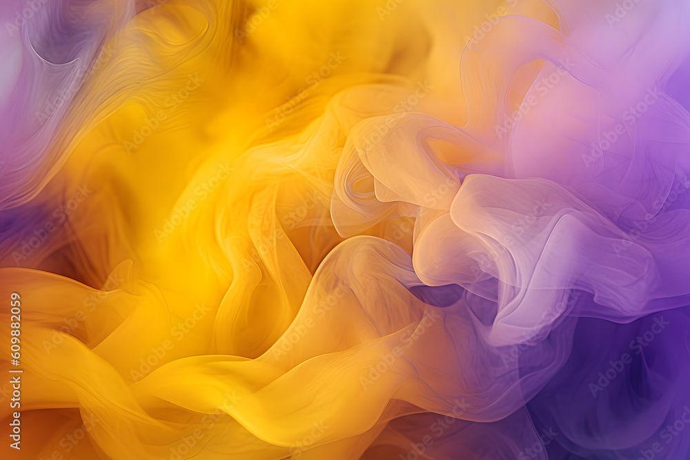 Obraz premium gradient of soft purple yellow abstract texture. Generative ai.