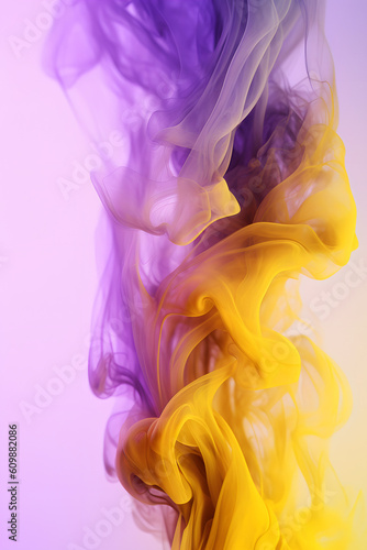 gradient of soft purple yellow abstract texture. Generative ai.