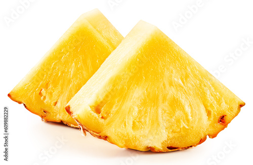 Pineapple isolated on white Clipping Path