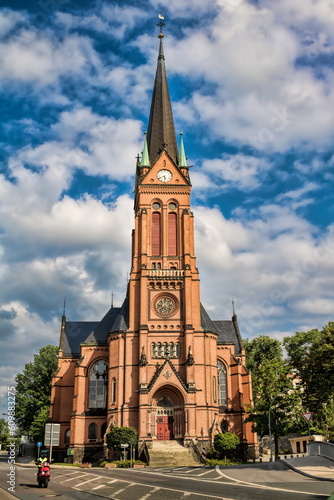 Obraz na płótnie aue, deutschland - pfarrkirche st. nicolai w salonie