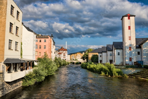 aue, deutschland - wohnen an der zwickauer mulde